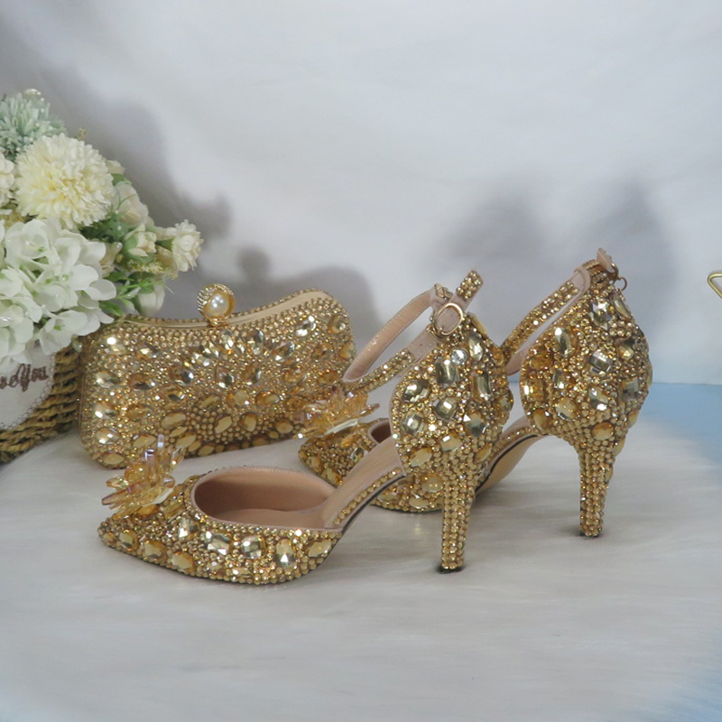 2021New  Golden crystal Bridal - Women Bags For Party ulasan dan harga