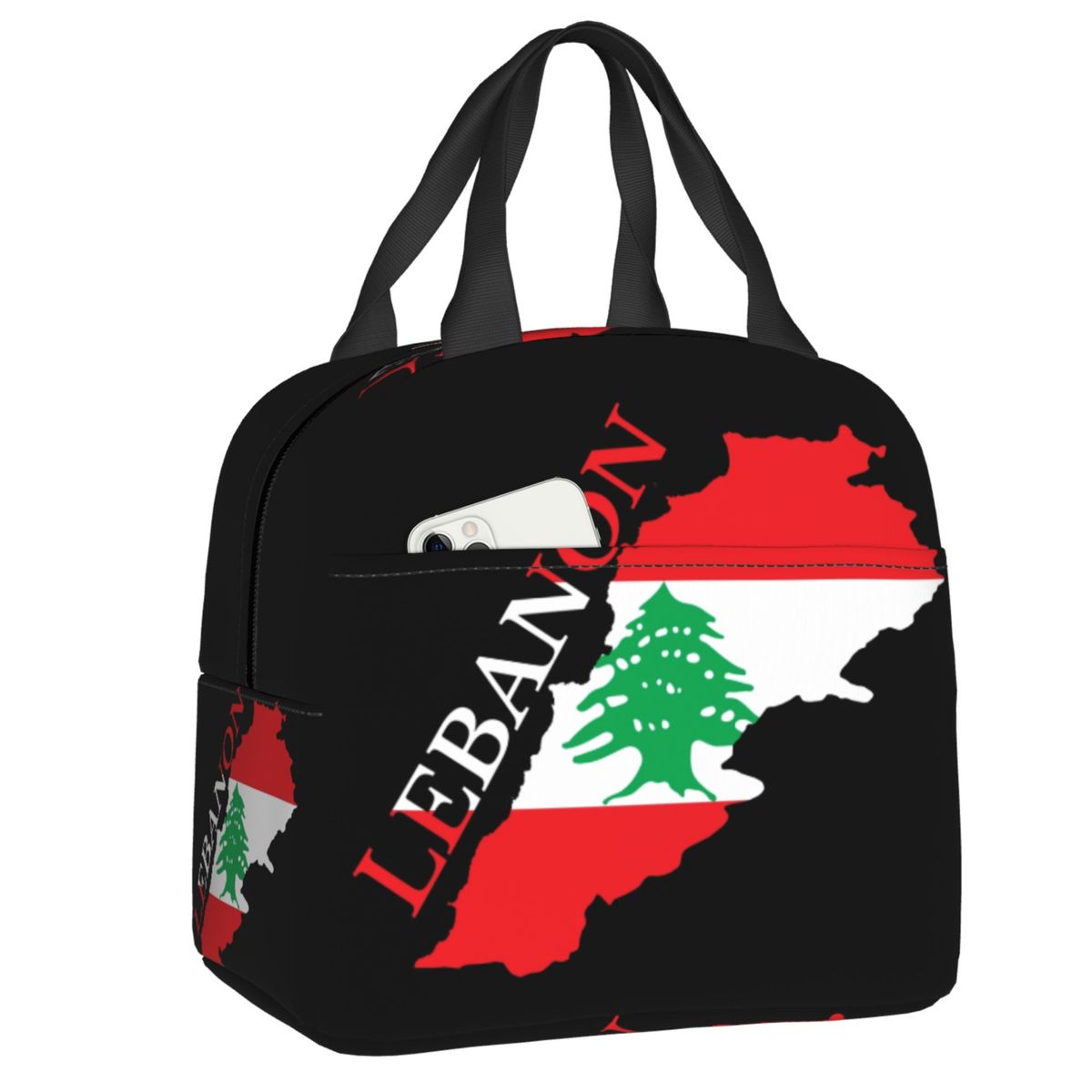 Custom Lebanon Flag Map Portab - Women Bags Lebanon ulasan dan harga