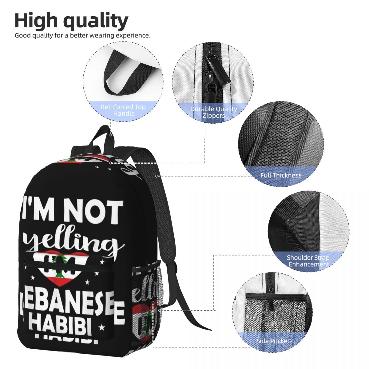 Lebanese Flag Lebanon Heritage - Women Bags Lebanon ulasan dan harga