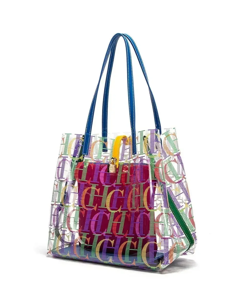 CH Jelly Tote Bag Clear PVC Wo - Hobo Bag Slouchy ulasan dan harga
