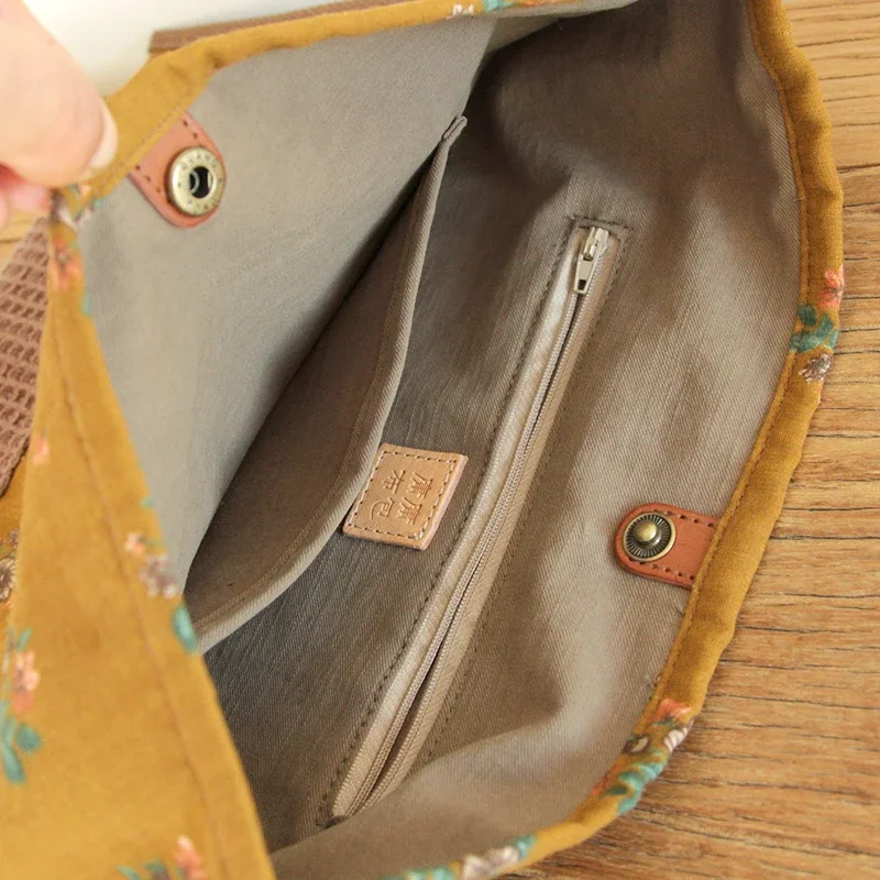 Female Fashion Cotton Soft Clo - Hobo Bag Slouchy ulasan dan harga