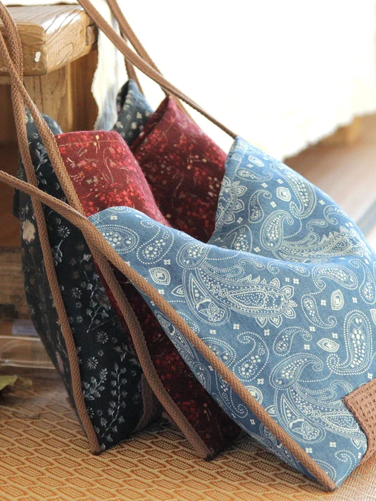 Female Fashion Cotton Soft Clo - Hobo Bag Slouchy ulasan dan harga