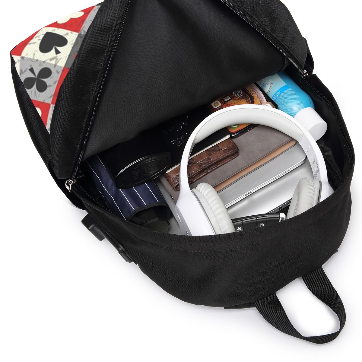 Playing Cards Poker Print Back - Woman In Bag ulasan dan harga