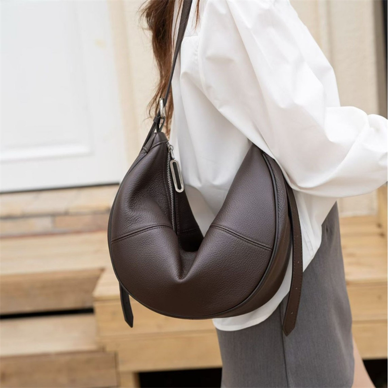 BURMINSA Genuine Leather Hobo  - Hobo Bag Slouchy ulasan dan harga