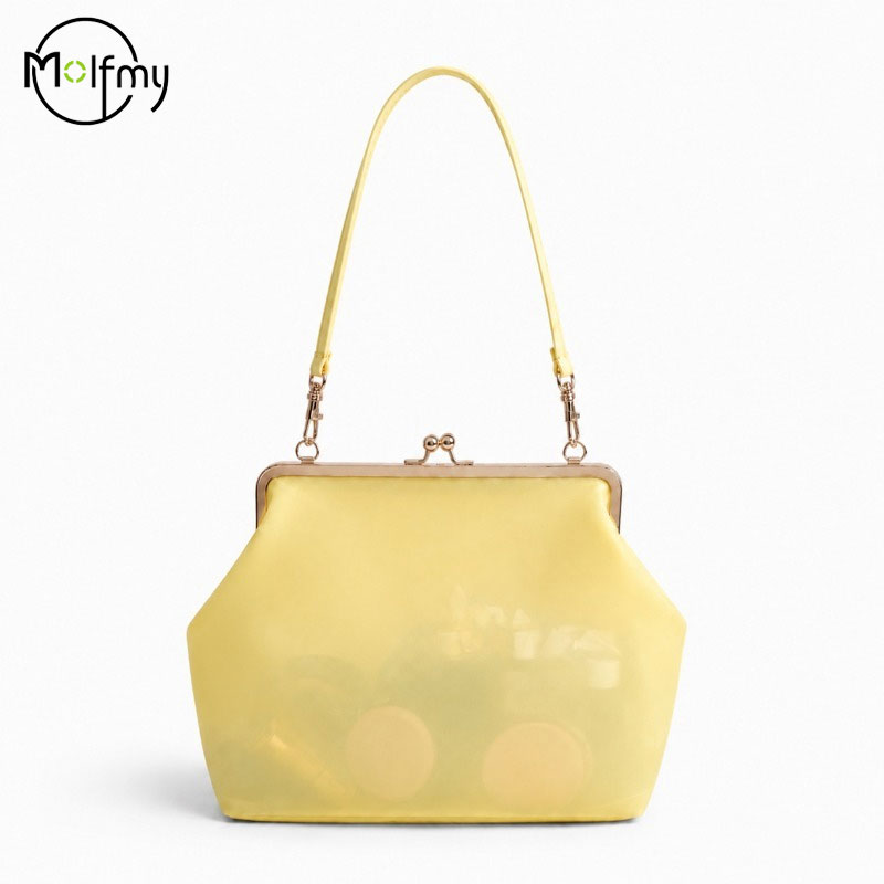 Clear PVC Waterproof Jelly Bag - Hobo Bag Slouchy ulasan dan harga