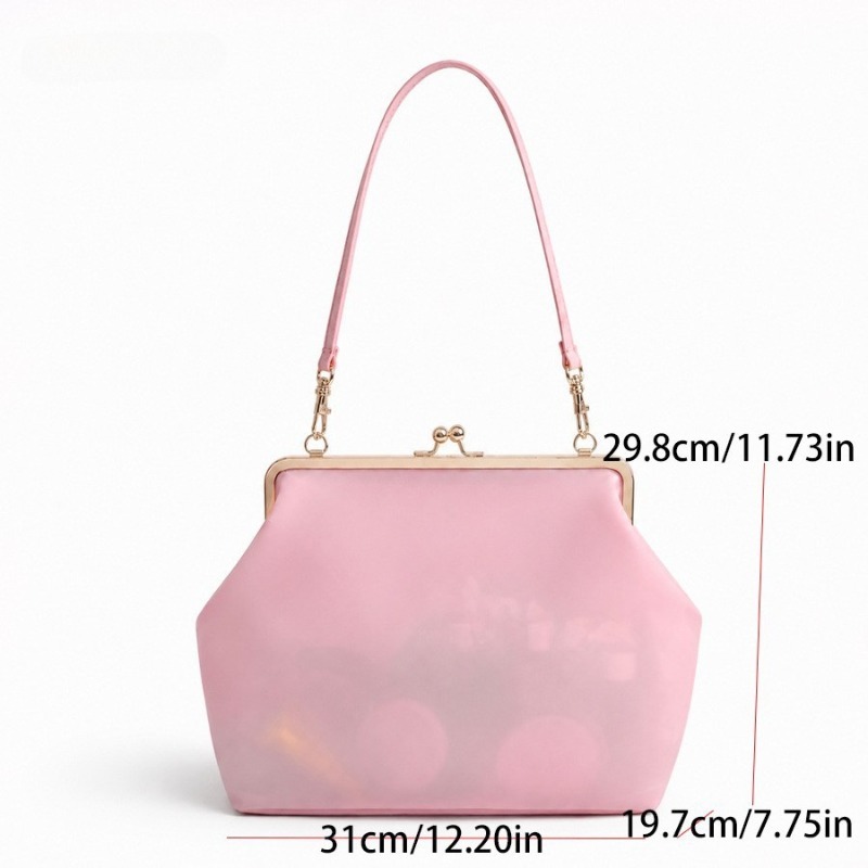 Clear PVC Waterproof Jelly Bag - Hobo Bag Slouchy ulasan dan harga