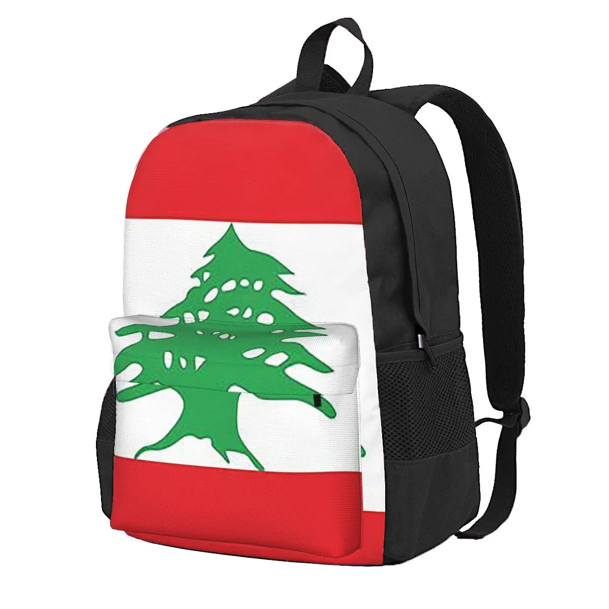 Flag Of Lebanon Student Backpa - Women Bags Lebanon ulasan dan harga
