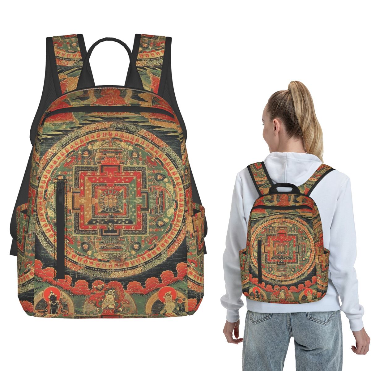 India Mandala Zen Buddha (4) B - Women Bags India ulasan dan harga