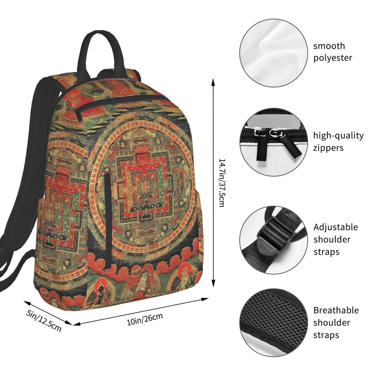 India Mandala Zen Buddha (4) B - Women Bags India ulasan dan harga